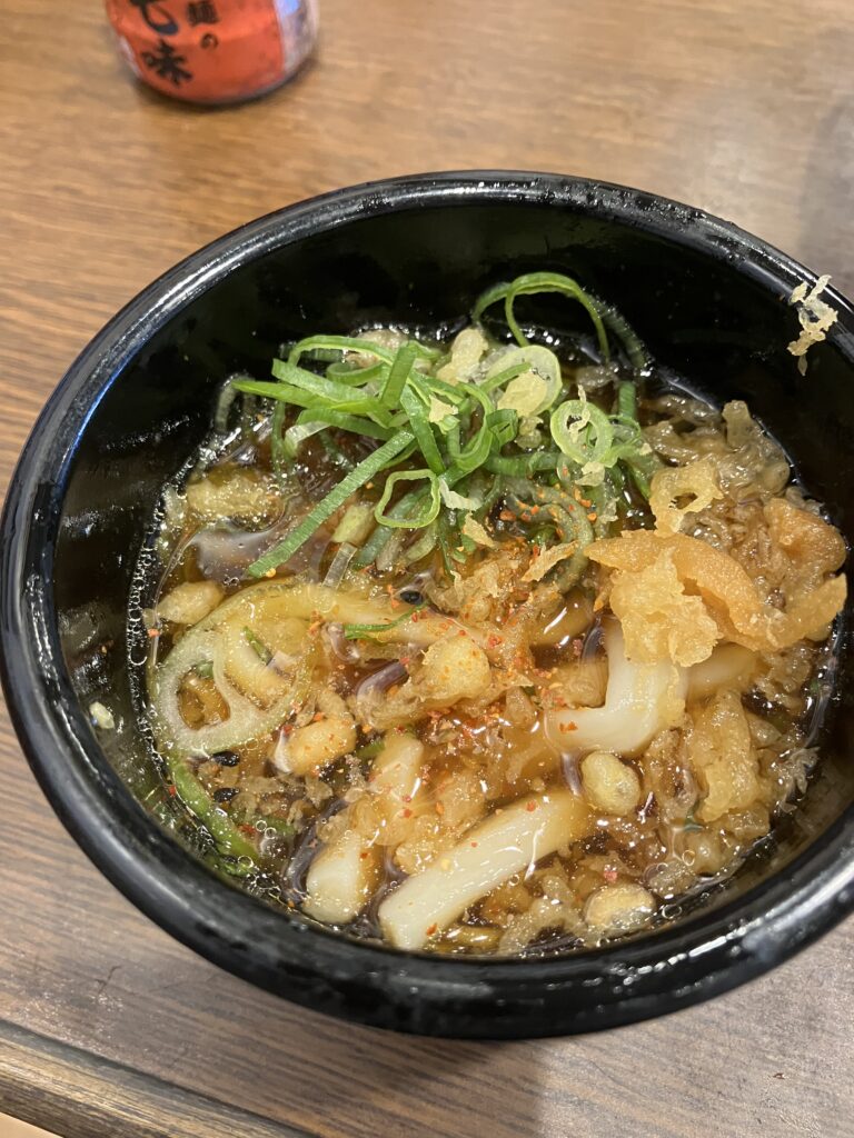 天かすネギうどん