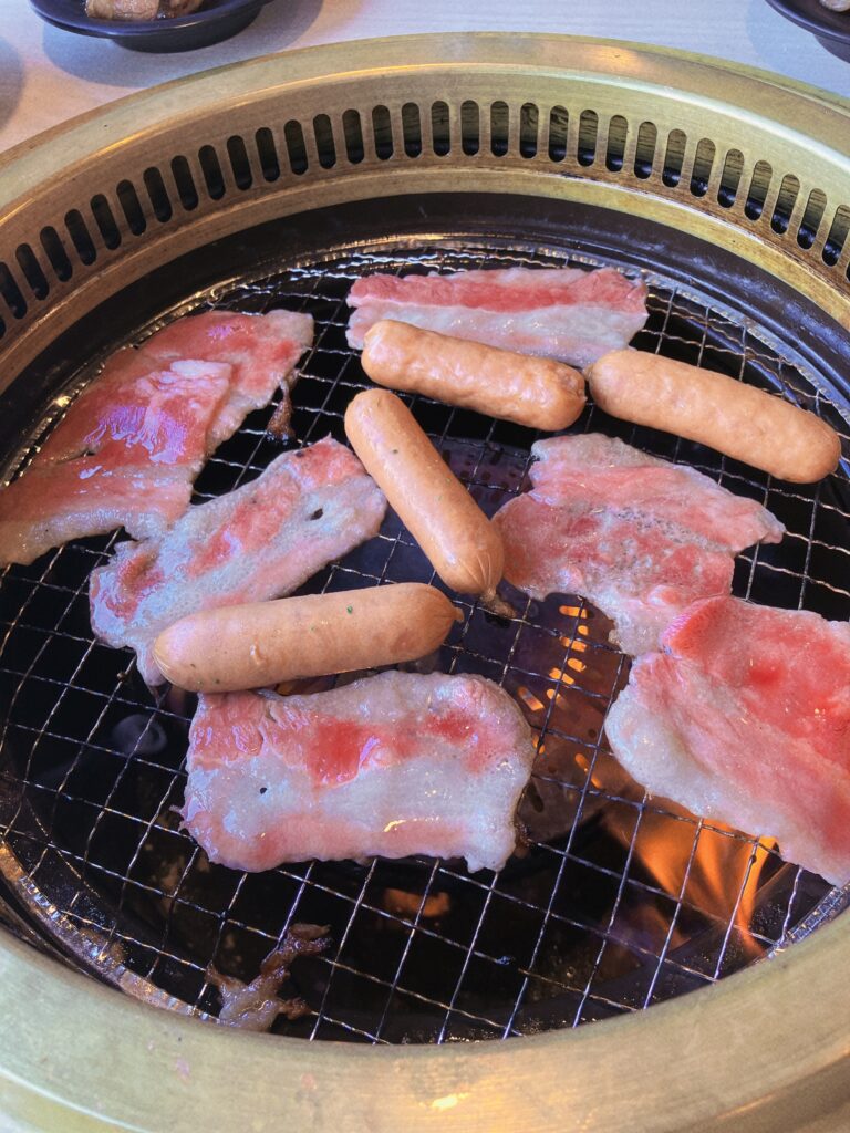 焼いた肉