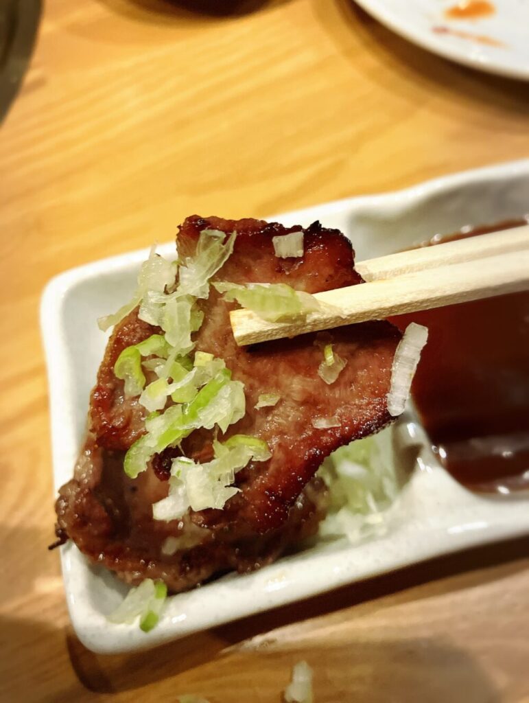 ねぎ塩かけた牛タン