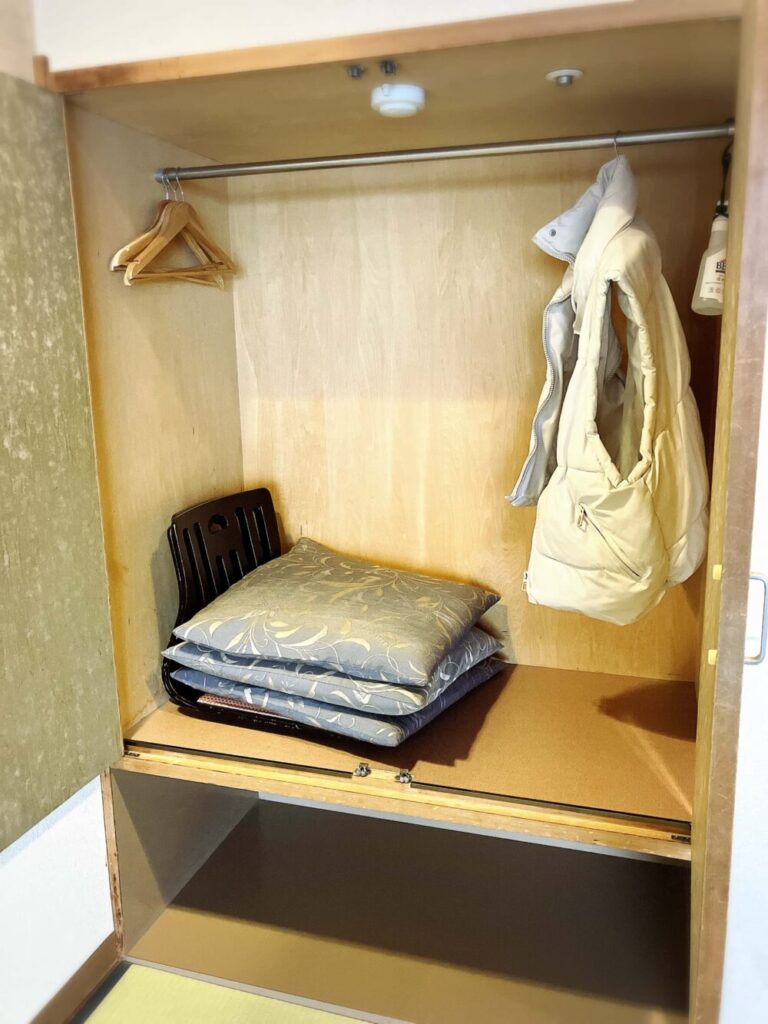 客室のクローゼット