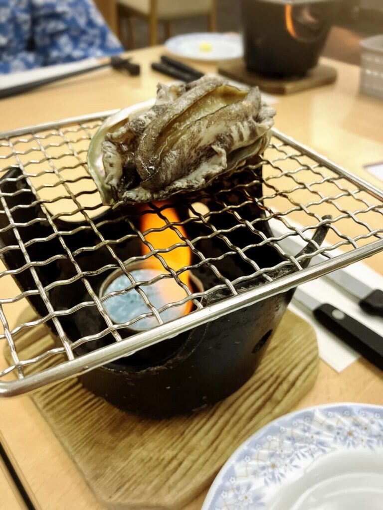 アワビ焼き