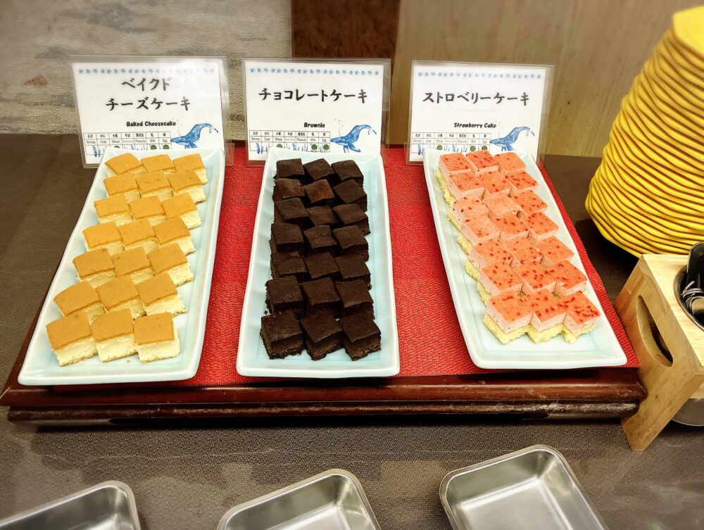 セタスロイヤルのケーキ各種