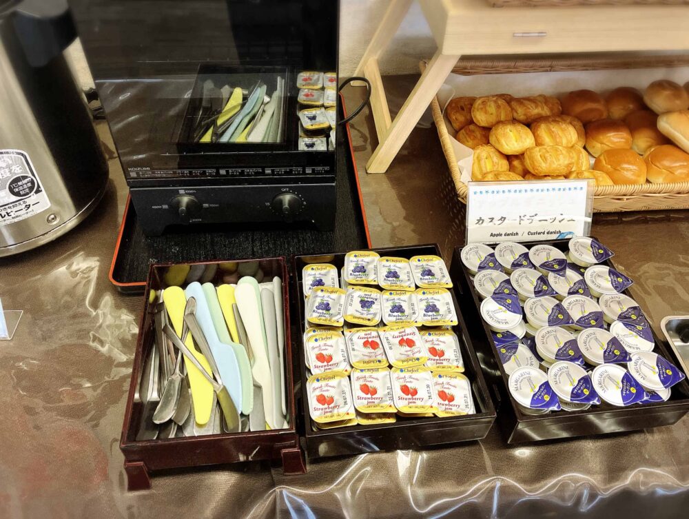 セタスロイヤル朝食ジャムなど