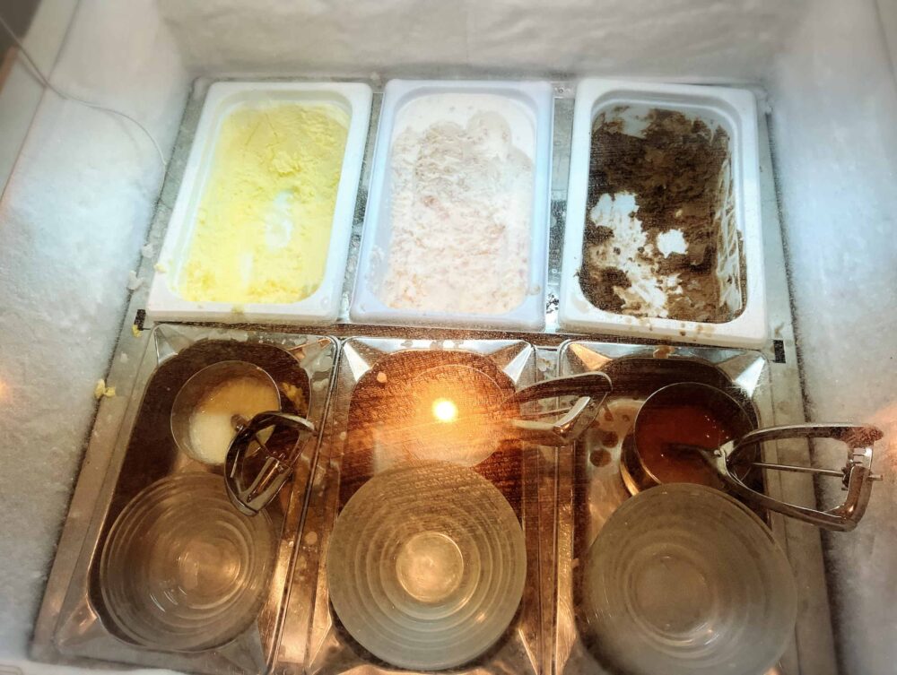 レストランハレアスのビュッフェ　アイス