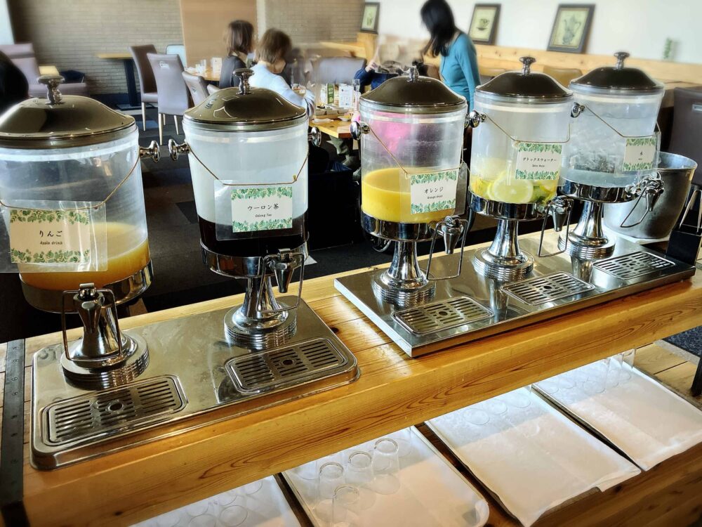 レストランハレアスのビュッフェ　ソフトドリンク