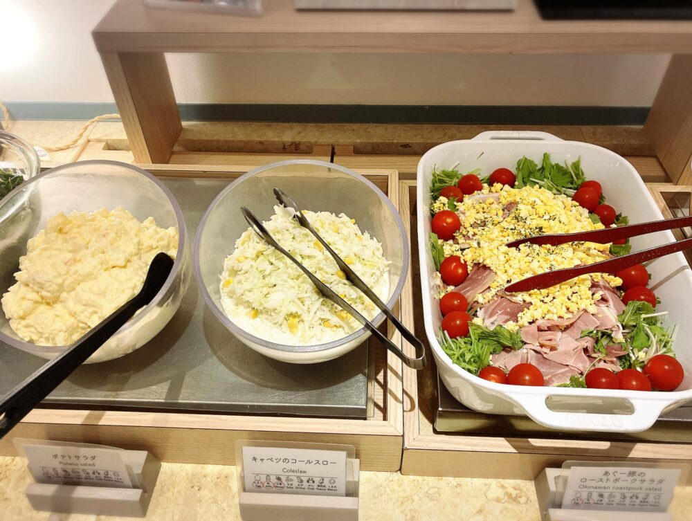 レクー朝食ビュッフェ サラダ