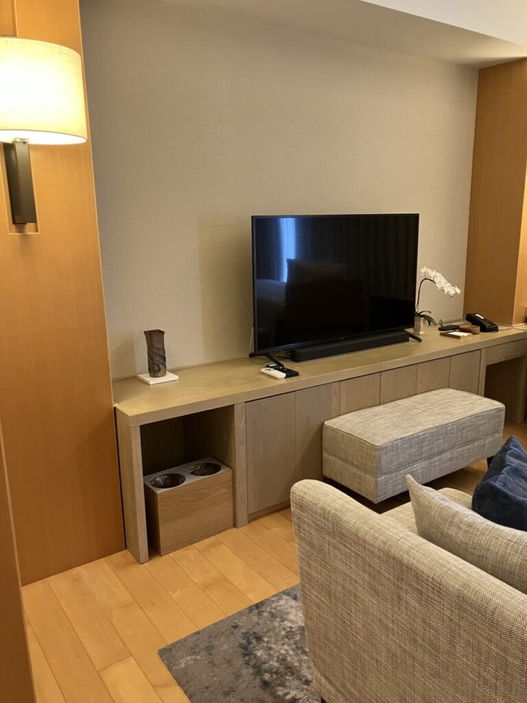 ジュニアスイート客室テレビ