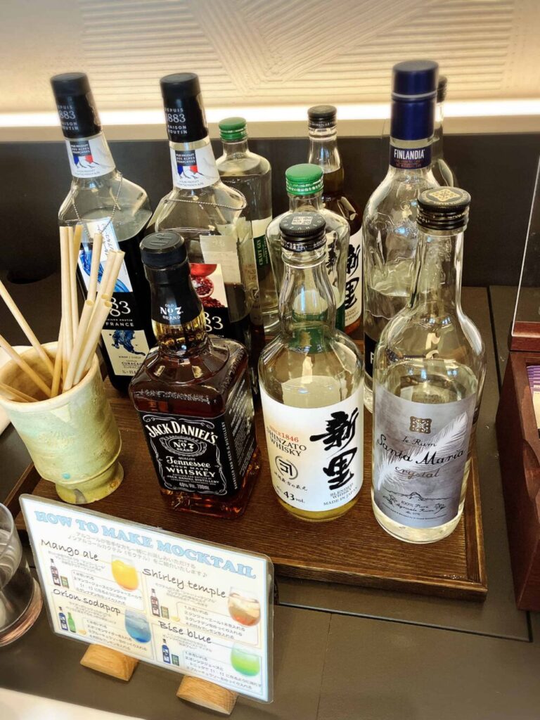 クラブウイング専用ラウンジ お酒各種