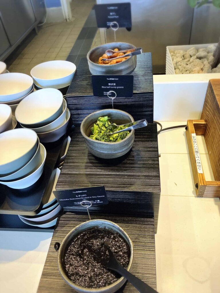 オリオンモトブランチュッフェのご飯のお供
