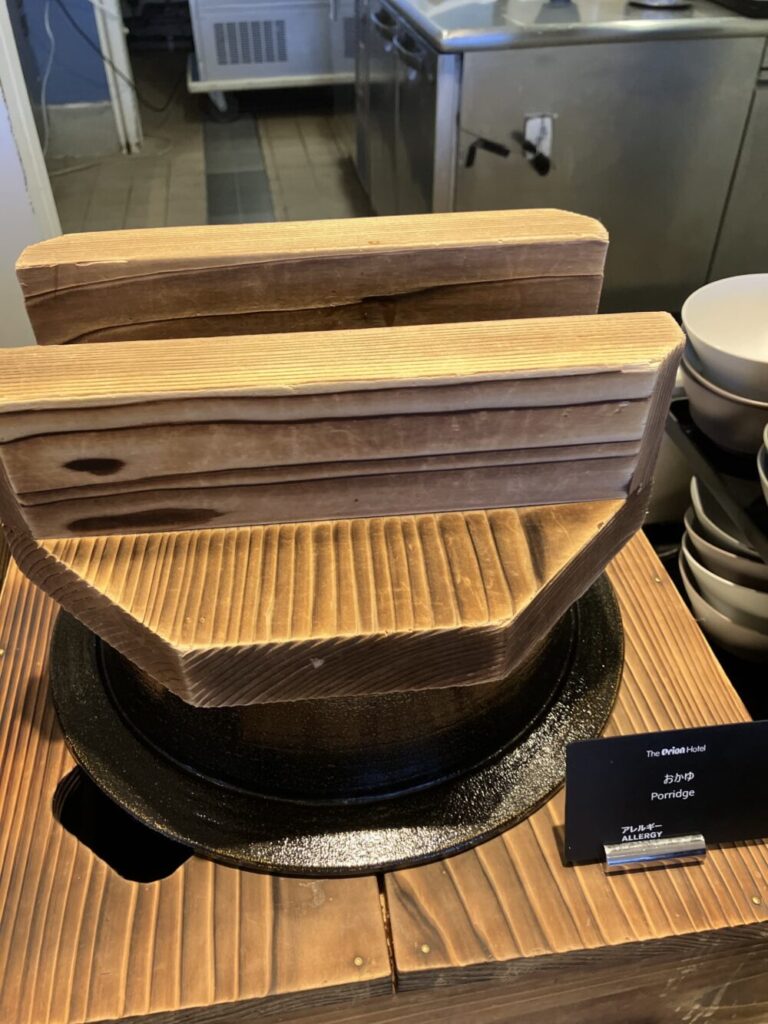 オリオンモトブ朝食ビュッフェのおかゆ